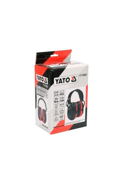 yato YT74626 Earbuds SNR 29 dB Bluetooth Li-Po 750 mAh AUX 3.5 mm
