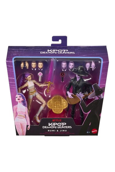 mattel KPOP Vanatori de Demoni Set 2 Figurine Rumi si Jinu cu Accesorii 15cm