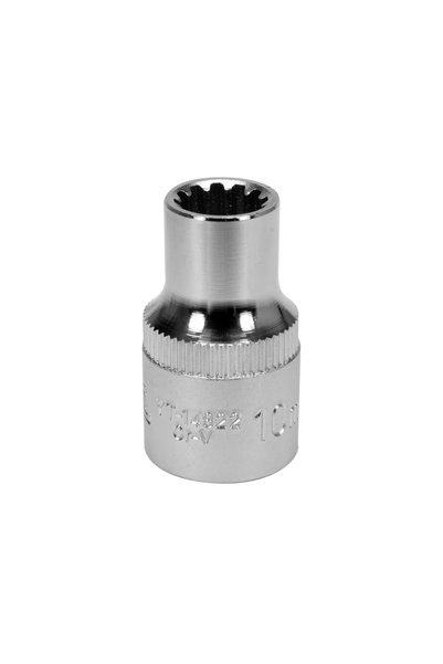 yato Cheie tubulară YT14822 spline 10 mm, L38 mm, antrenare 1/2", CrV, 1 buc.