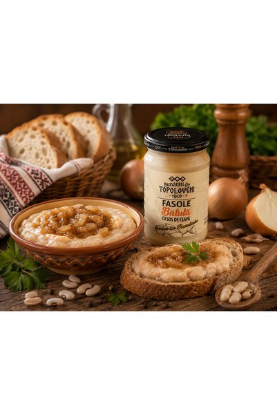 Topoloveni Fasole bătută cu sos de ceapă Bunătăți de 300 gr