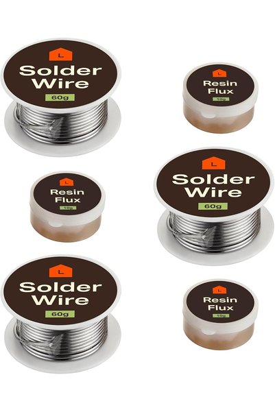 Generic Solder Core Wire 60g with 10g Resin -3 Sets- Rosin Core Solder Wire f...