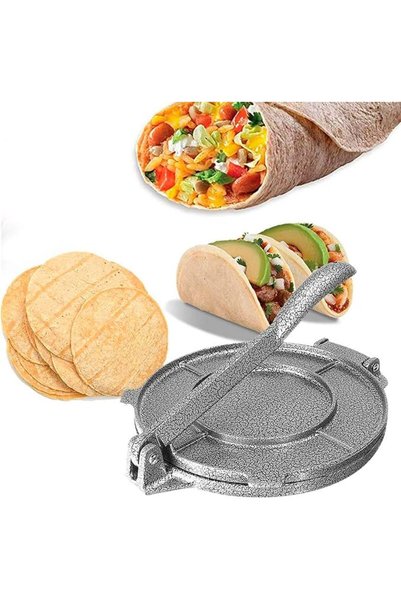 Nakeah Cast Iron Tortilla Press, Corn Tortilla Press Cast Iron Tortilla Press...