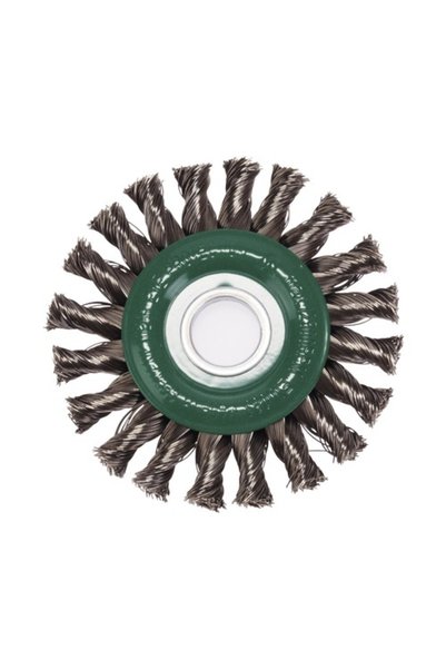 OEM Lessmann round wire brush Ø115mm, stainless steel hard wire