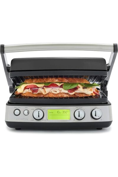 Greenpan Elite 7-in-1 Multi-Function Contact Grill & Griddle, Healthy Ceramic...