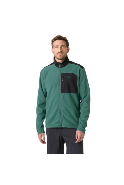 Helly Hansen معطف شتوي رجالي باللون الأخضر، بتصميم "بلوك" كامل، مصنوع من قماش...