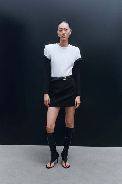 H&M Wool mini skirt
