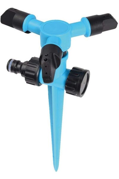 Generic Lawn Sprinkler 3 Arms with Ground Spike, Garden Sprinkler, 360° Rotat...