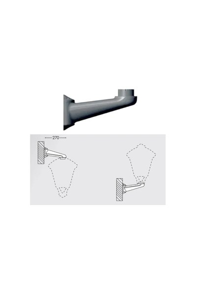 FUMAGALLİ Монтажна скоба за Iole, сива, метална, 1 бр., HL243WAL