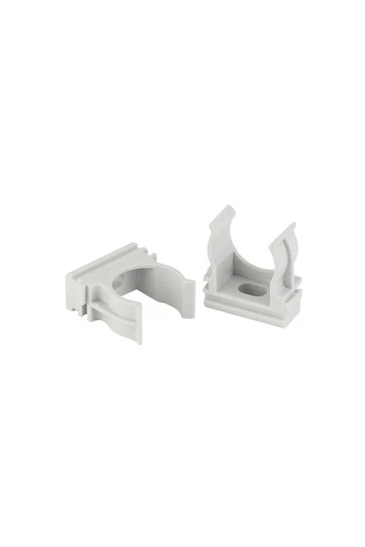NO BRAND U-clip for PVC pipe CCP-25mm PL, white, 25 mm, 1 pc.