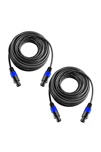 Generic THE WHITE SHOP 2Pcs 9.84 Feet Professional Speakon to Speakon Cables ...