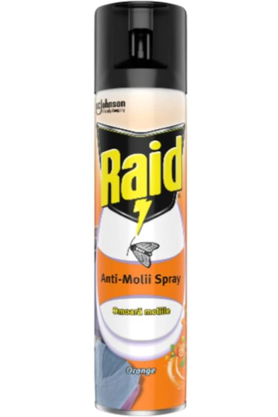 OEM Raid spray anti-molii cu aromă de portocală, 400 ml