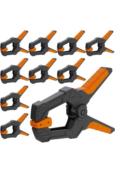 Generic Yelajoy 10-Pack Spring Clamps 4-inch, Heavy Duty Clips for Crafts, Ba...