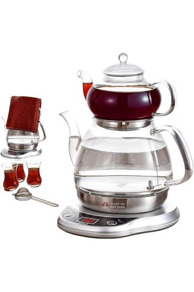Generic Turkish Tea Coffee Maker Electric Glass Kettle 1000W | صانعة الشاي وا...
