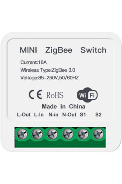 Morelian وحدة مفتاح صغيرة بتقنية ZigBee 3.0، تيار 16 أمبير، مفتاح ذكي للتحكم ...