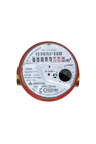 Apator Μετρητής ζεστού νερού JS90-2.5-02 R80 L80 DN15 χωρίς προεγκατεστημένο ...