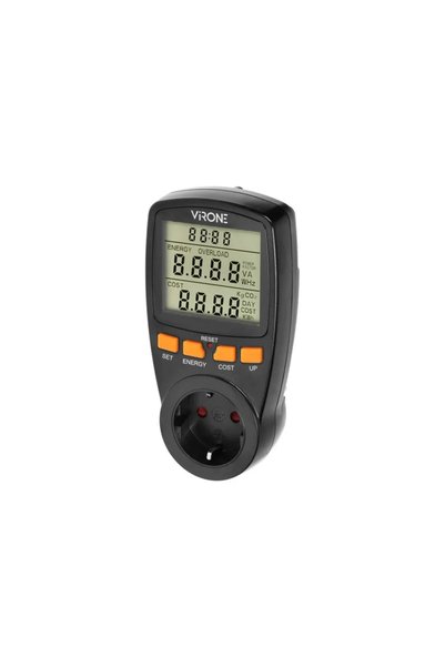 Orno Цифров енергиен електромер с контакт EM4GSB 3.6 kW черен