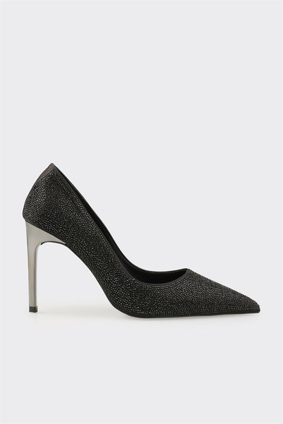 Elle Shoes Siyah Kadın İnce Topuklu Stiletto