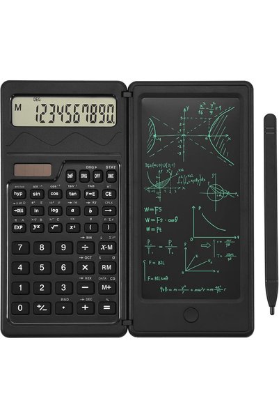 Generic آلة حاسبة علمية مع دفتر ملاحظات وشاشة كبيرة 10 أرقام، آلات حاسبة مكتب...