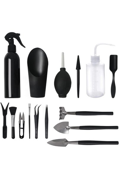 OSHIMA 15 PCS Mini Gardening Tools, Succulent Plants Tools, Portable Garden H...