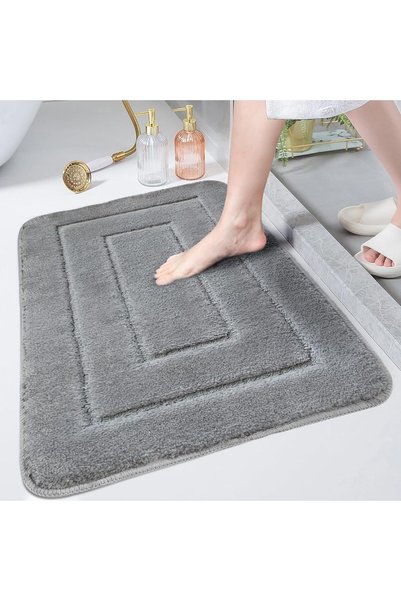 Generic Bathroom Mat, 50 * 80cm Soft and Absorbent Quick Dry Microfiber Bath ...