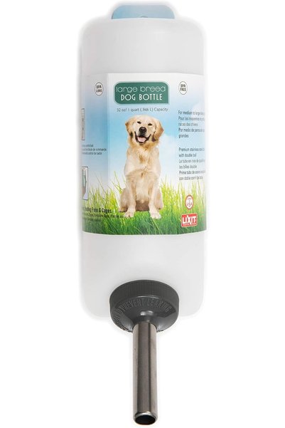 Generic Wide Mouth Water Bottles for Large and Small Dogs (32oz Large Dog, Wh...