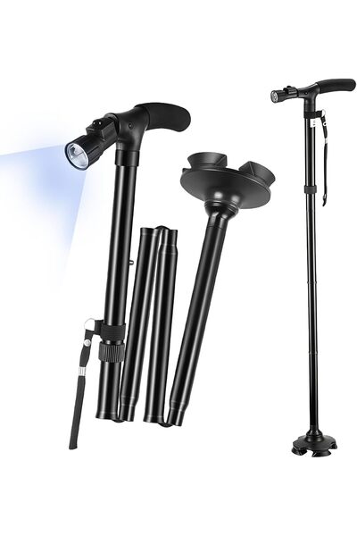 Generic BOOM Hiking and Walking Canes with Led Light,Suitable for Both Men an...