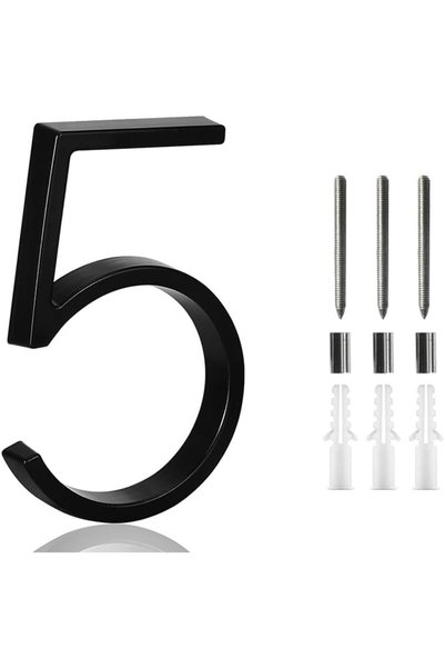 Generic Aowin Floating House Number,Metal Modern House Numbers Set, Garden Do...