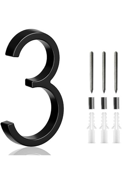 Generic Aowin Floating House Number,Metal Modern House Numbers Set, Garden Do...
