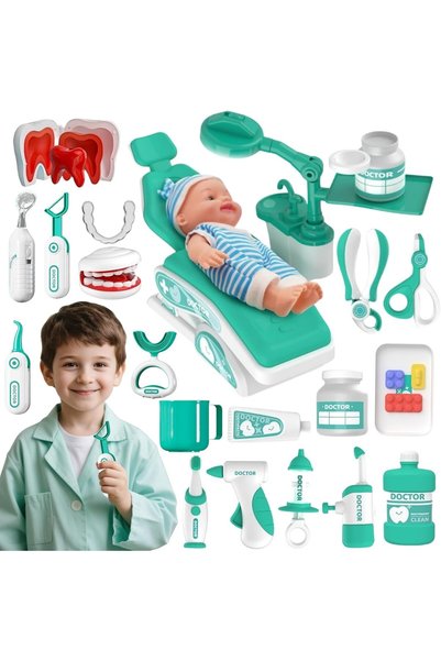Generic مجموعة أدوات الطبيب للأطفال، مجموعة لعب دور الطبيب للأطفال مع ملحقات ...
