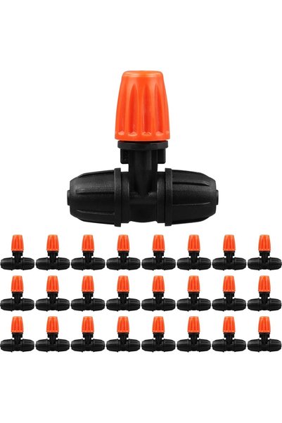 Generic Micro Spray Irrigation Drippers - 25 Pcs Three-Way Atomizing Nozzle S...