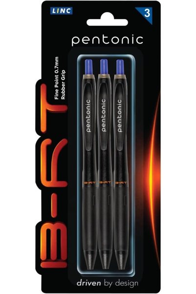 Generic B-RT Ball Pen Blister Pack | Tip Size 0.7 mm | Retractable Mechanism ...