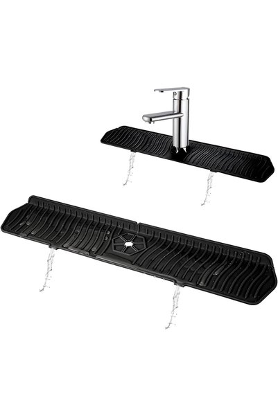 Generic Kitchen Sink Splash Guard, 61CM Faucet Mat Splash Catcher, Handle Dri...