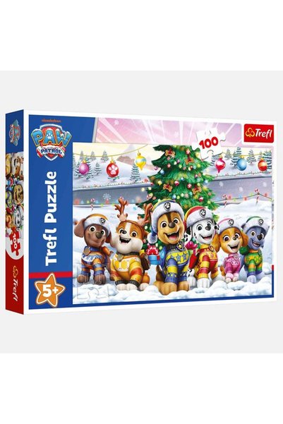 SHOPIENS Puzzle paw patrol cu brad de Craciun (100 piese) trefl Shopiens®