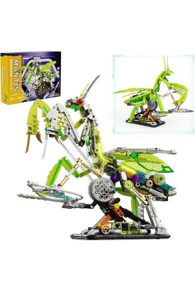 Generic Mantis Insect Collection Building Set, Mechanical Bug Display Model w...