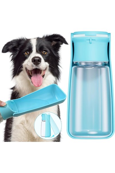 Generic Portable Dog Water Bottle Dispenser [Leak Proof & Foldable] Dog Trave...