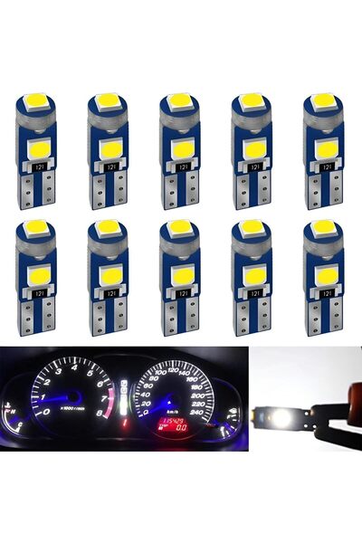 Generic مصباح LED أبيض T5 37 74 2721 PC74 PC37، رقائق 3030 فائقة السطوع، بديل...