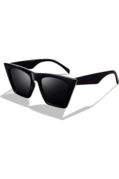 Generic Vintage Square Cat Eye Sunglasses Oversized Women Fashion Sun Glasses...