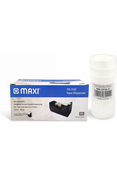 Generic شريط لاصق Dspnsr 3/4 بوصة (19 مم × 33 م) + شريط قرطاسية ماكسي 3/4 بوص...