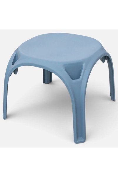 ANTBRO Masă din Plastic pentru Copii Albastru Raf Mat 55x55x48cm, Măsuță pent...