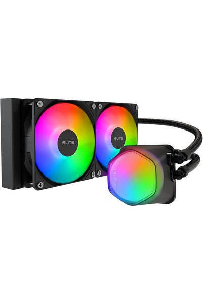 Generic مبرد سائل للمعالج الرئيسي MasterLiquid ML240 Illusion ARGB بنظام التب...