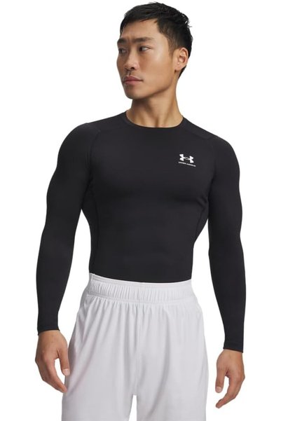 Generic تي شيرت رجالي بأكمام طويلة بتقنية HeatGear للضغط