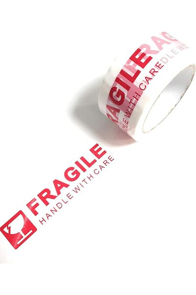 Generic Breakable Adhesive Tape, Size 2 Inches, Length of 66 Meters Fragile A...