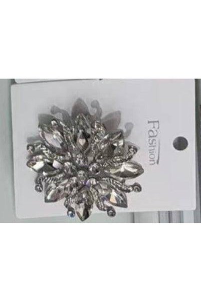 OEM Rhinestone Flower Brooch 6/set