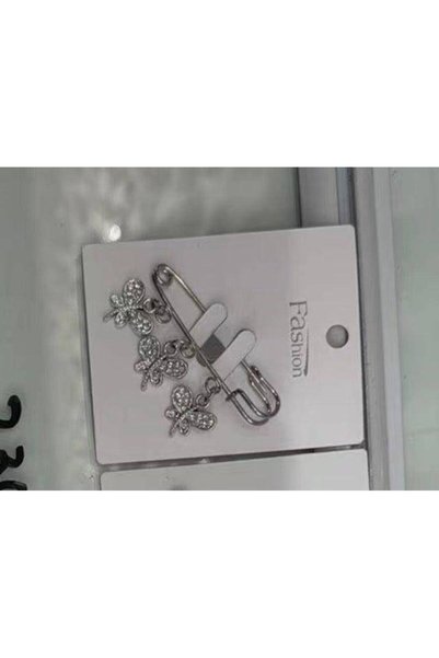 OEM Brosa Ace siguranta Cu Trei Fluturi Agatati 6/set
