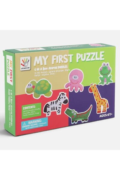 SHOPIENS Puzzle 6 Animale pentru Bebelusi (28 piese) din hartie Shopiens®