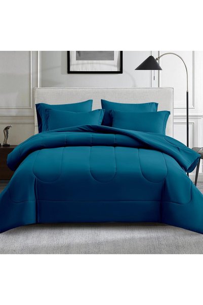 Generic Queen Size Comforter Set 7 Pieces Bed in a Bag - Down Alternative Bed...