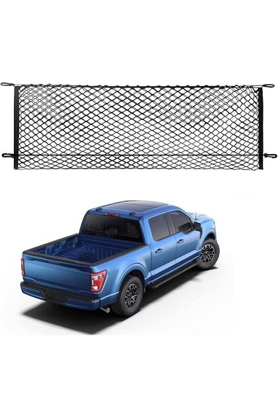 Generic Bed Cargo Net Compatible with 2015 2016 2017 2018 2019 2020 2021 2022...