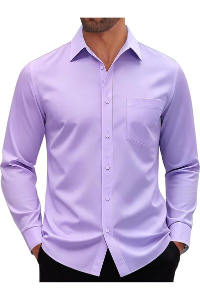 Generic mens Mens Dress Shirts Button Down Shirt (pack of 1)