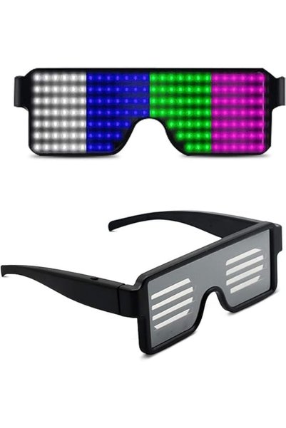 Generic Wireless LED Glowing Glasses, Party Favor Glasses, USB Rechargeable L...