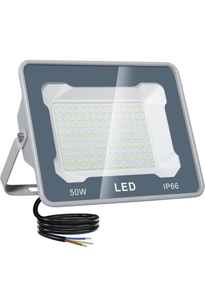 Generic كشاف LED خارجي 50 واط 5000 لومن، كشافات LED خارجية مقاومة للماء IP66 ...